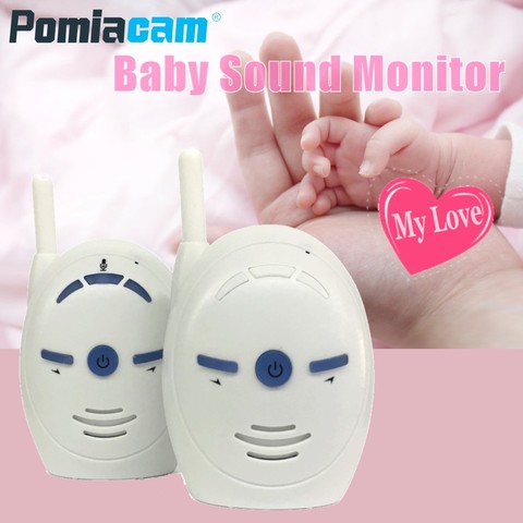 Portátil de 2,4 GHz Digital de Audio Monitor de bebé V20 Radio de dos vías de niñera de Audio de vigilancia de la voz llorando alarma Monitor con sonido para bebé ► Foto 1/6