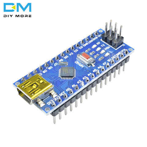 Placa controladora para Arduino, CH340 CH340G NANO 3,0 Mini USB Atmega328 ATmega328P Módulo 5V 16M, reemplazo FT232RL ISP ► Foto 1/6