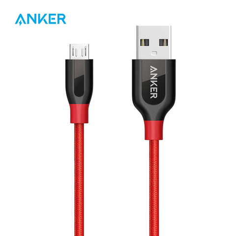 Anker Powerline + Micro USB Premium Cable duradero [Nylon trenzado doble] para teléfonos inteligentes Samsung, Nexus, LG, Motorola, Android ► Foto 1/6