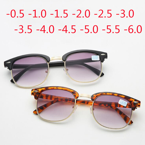 Los hombres de la miopía gafas de sol-0,50-1,0-2,0-6,0 de las mujeres gafas Grey lente gafas UV400 lectura + 100 + 150 + 400 ► Foto 1/6