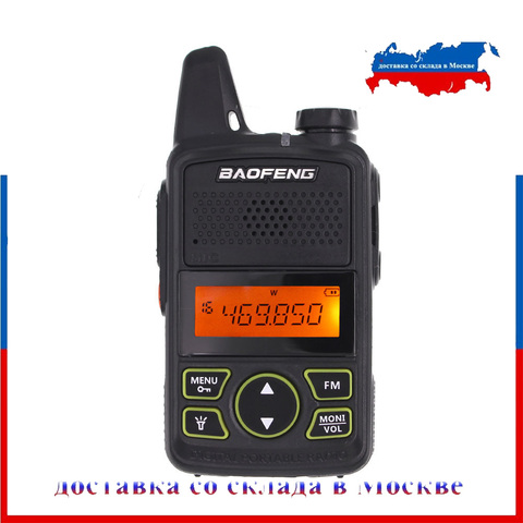 BAOFENG-walkie Talkie 100%, Original, BF-T1, UHF, 400-470MHZ, Radio bidireccional, 0,5-1W, transceptor de alimentación, intercomunicador portátil ► Foto 1/6