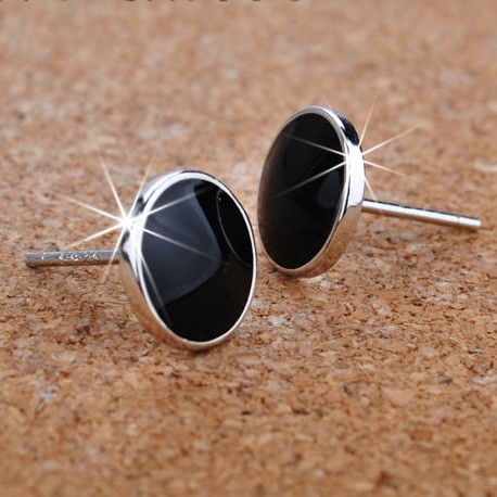 Pendientes Plata de ley 925 Hitam