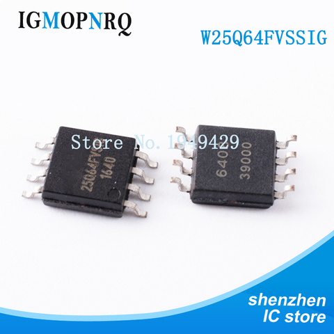 2 unids/lote W25Q64FVSSIG W25Q64FVSIG 25Q64FVSIG 25Q64, 64M-BIT FLASH 8 m X 8 SPI SOP8 BUS serie EEPROM nuevo ► Foto 1/2