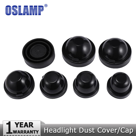 Oslamp-cubiertas de goma para faros HID/LED, accesorios de estilo de coche, impermeables, a prueba de polvo, 1 par ► Foto 1/1