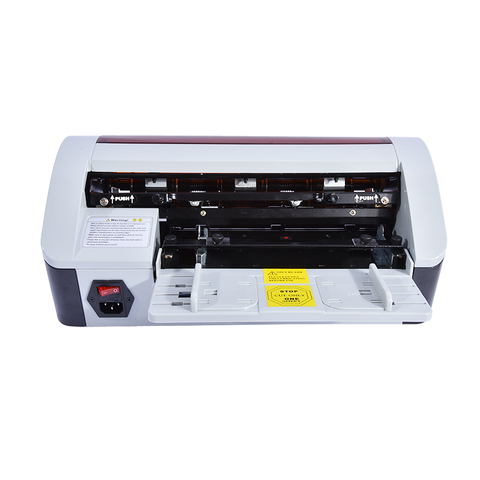 Cortadora eléctrica de papel de escritorio semiautomática cortador de tarjeta de nombre de negocio máquina de corte AC 220 V/50 HZ SSB-001 90x54mm ► Foto 1/6