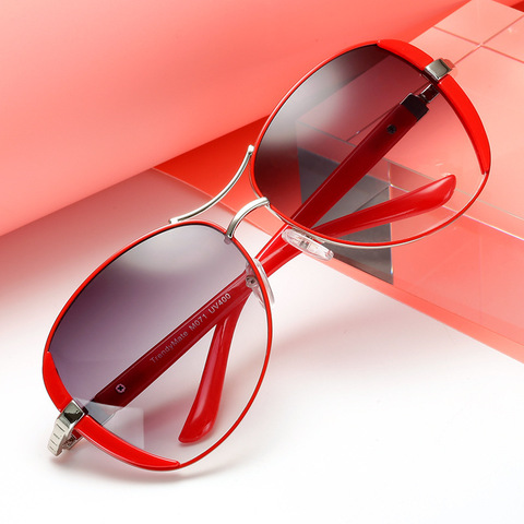 Gafas de sol de estilo Vintage para mujer, anteojos de sol femeninos de marca de diseñador, a la moda, con protección UV400 ► Foto 1/6