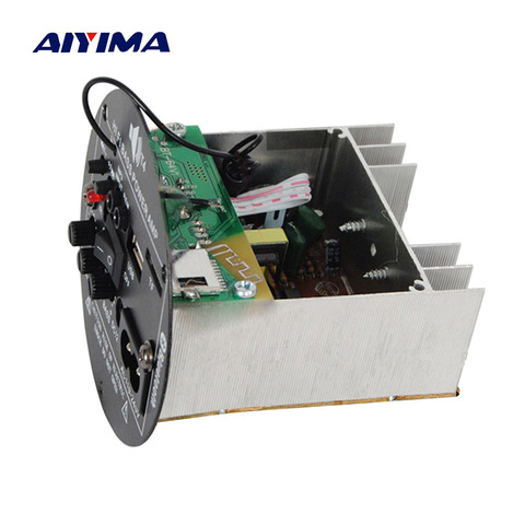 AIYIMA-placa amplificadora Bluetooth de 30W, amplificador de Subwoofer Mono de 12V y 220V, compatible con TF, USB, FM, para altavoz de graves de 5-10 pulgadas DIY ► Foto 1/6