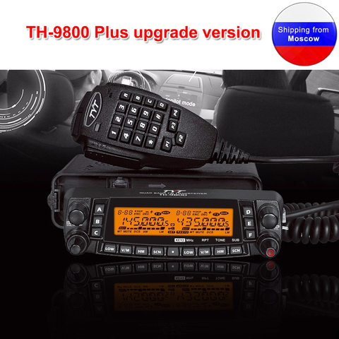 Última versión TYT TH-9800 Quad Band 29/50/144/430MHz 50W Walkie Talkie actualizado TH9800 809CH estación de Radio móvil de doble pantalla ► Foto 1/6