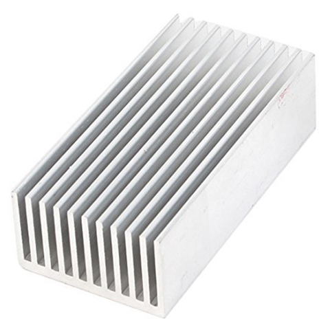 Disipador de calor para radiador de aluminio, tono plateado, 100x50x30mm ► Foto 1/1