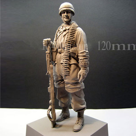 1/16 figuras de resina kits de resina WWII soldados figura resina paracaidistas histórico envío gratuito 159G ► Foto 1/1