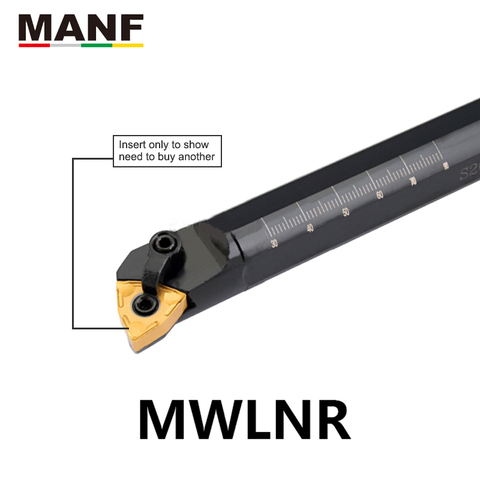 MANF de torno cortadores de 18mm 25mm S20R-MWLNR08 herramientas de torneado interno gran rodillo clampingTurning portaherramientas para WNMG080404 insertos ► Foto 1/6