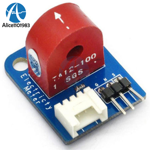 Módulo medidor de corriente analógica, amperímetro de CA 0 ~ 5A, placa del Sensor para Arduino, basado en TA12-100, interfaz de 3 pines, Sensor de ladrillo 5V I/O DIY ► Foto 1/6