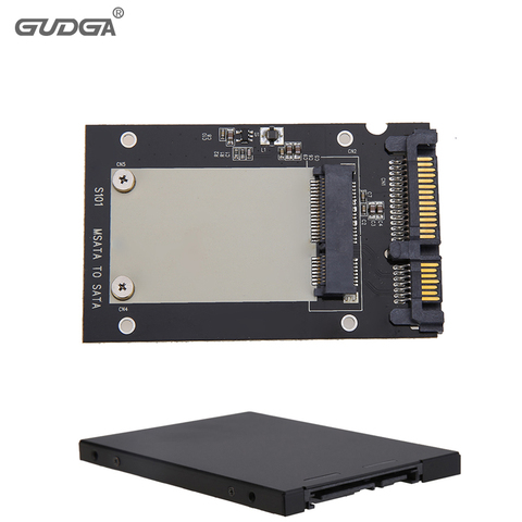 Adaptador externo mSATA a SATA de 2,5 pulgadas, carcasa con funda, adaptador SATA3 de 2,5 pulgadas para Mini SSD de SATA para Windows S10/8/7 ► Foto 1/6