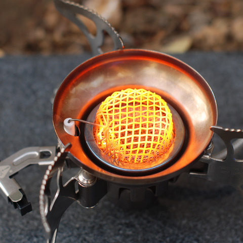 Estufa de Gas a prueba de viento para acampar al aire libre, minihorno portátil de cocina para Picnic, ahorro de energía, estufa de poder de combustión de 1400W ► Foto 1/6