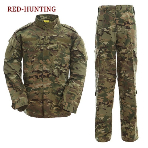 Uniforme del ejército de camuflaje para exteriores CP & ACU, uniforme militar táctico de combate, traje de caza, chaqueta y pantalón de entrenamiento BDU ► Foto 1/6