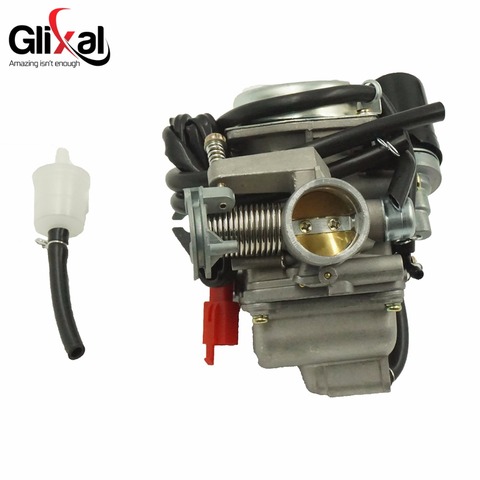 Glixal-carburador GY6 de 125cc y 150cc y 26mm, carburador CVK con Choke eléctrico para escúter, ciclomotor ATV, Buggy, Go-kart, 152QMI, 157QMJ ► Foto 1/5