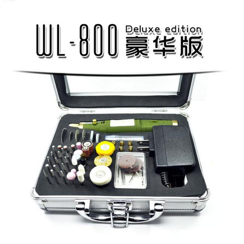 WLXY-taladro eléctrico rotativo 800D, rectificadora de lija, Kit de herramientas en caja para bricolaje, Hobby, carpintería, 80 Uds. ► Foto 1/2