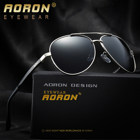 AORON Vingate-gafas de sol polarizadas para hombre y mujer, lentes Retro originales de marca, de lujo, antideslumbrantes, clásicas ► Foto 1/6