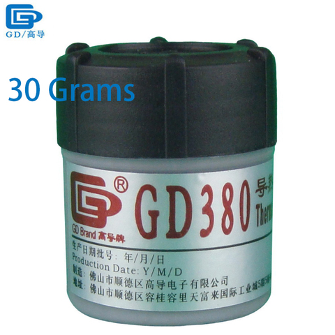 GD marca térmica conductiva pasta Grasa de silicona GD380 disipador de calor red compuesta peso 30 gramos de alto rendimiento gris para CPU CN30 ► Foto 1/5