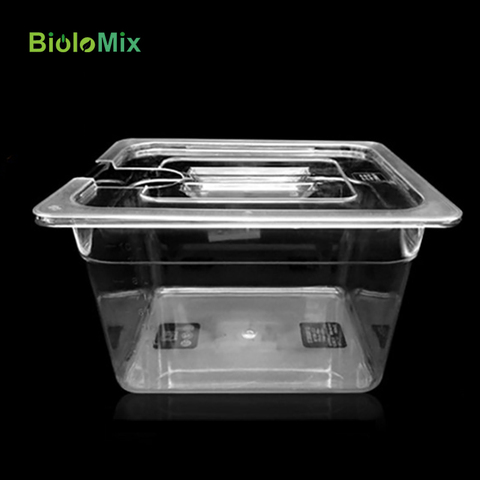 Biolomix contenedor con bisagras plegables con tapa para circular Sous Vide cocina de precisión culinaria capacidad de 11 litros ► Foto 1/1