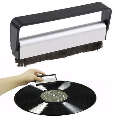 Limpiador de discos de vinilo, cepillo limpiador de polvo de fibra de carbono antiestático para limpieza de fibra de carbono ► Foto 1/6