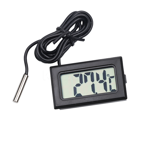 Sensor de temperatura al aire libre medidor de humedad instrumentos de calibre Mini LCD coche termómetro Digital higrómetro temperatura interior ► Foto 1/6