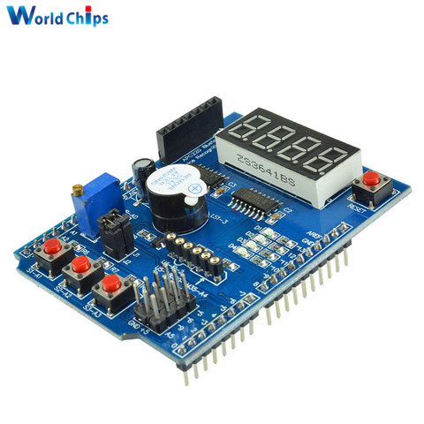 Multi función escudo con zumbador LM35 4 dígitos LED Digital Módulo de placa de expansión para Arduino UNO R3 Lenardo Mega2560 Diy kit ► Foto 1/6