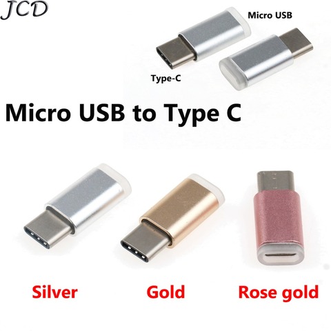 JCD-Adaptador USB 3,1 tipo C OTG, convertidor Micro USB hembra a tipo C macho para Oneplus, Samsung Galaxy Note 8, S8 Plus, A5 ► Foto 1/4