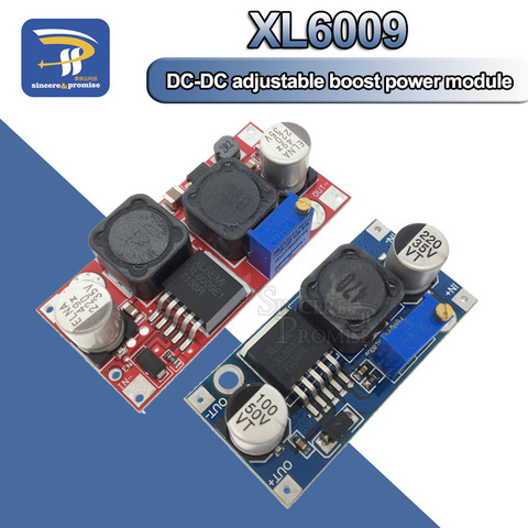 Convertidor XL6009 buck-boost, módulo de fuente de alimentación de DC-DC de alto rendimiento y baja onda, ajustable, 20W, 5-32V a 1,2-35V ► Foto 1/6