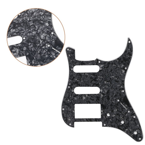 Guitarra Eléctrica golpeador, placa rascadora para guardabarros, Stratocaster, Perla Negra ► Foto 1/6