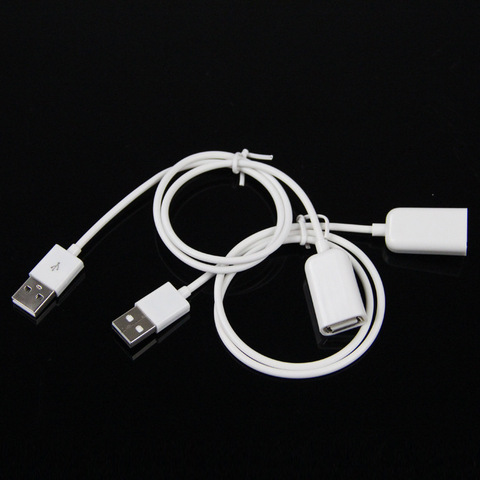 Cable adaptador de extensión de macho a hembra, 50CM, blanco, PVC, USB 2,0, 0,5 m/1m, 1/3 pies, 7ABC ► Foto 1/1