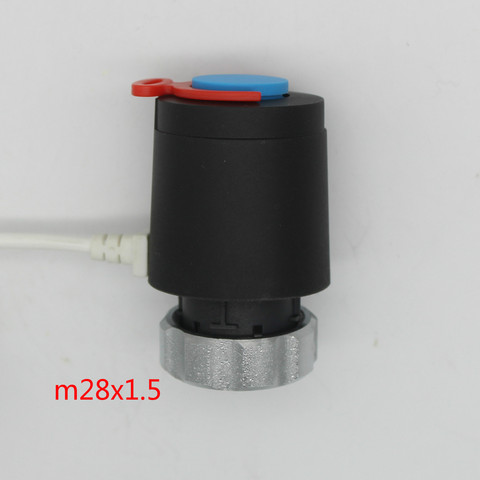 Actuador térmico eléctrico normalmente cerrado para suelo múltiple, radiador de calefacción de 230V y 24V, m28X1.5 ► Foto 1/1