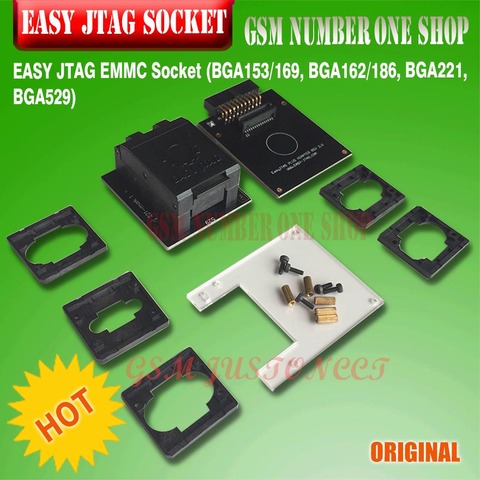 JTAG fácil EMMC Socket (BGA153/169 BGA162/186 BGA221... BGA529) ► Foto 1/6