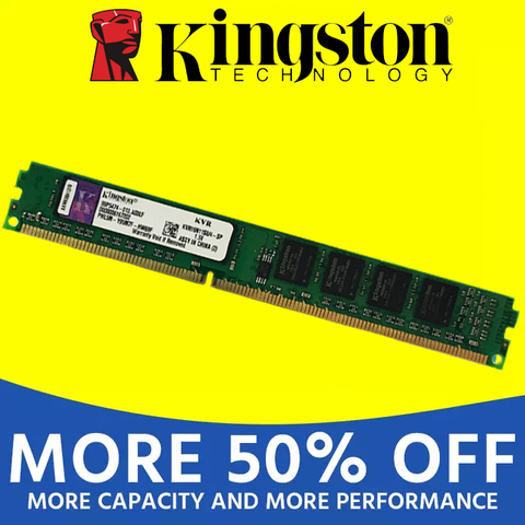 Kingston-Memoria para ordenador de escritorio, unidad de memoria para PC de sobremesa de 2GB con 800MHz, velocidad de memoria PC2-6400, modelo DDR2 DDR3 con capacidad de 2GB 4GB 8GB, PC RAM 800, 667, 6400, PC3, 1G, 2G, 4G, 8G, 1333MHz, 1600MHz ► Foto 1/6