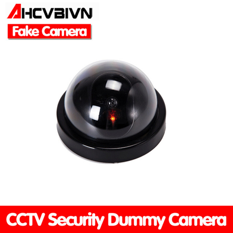 Cámara CCTV falsa con luz LED intermitente, paquete inalámbrico, 1 Uds., cámara de seguridad simulada para espantar a los ladrones ► Foto 1/4