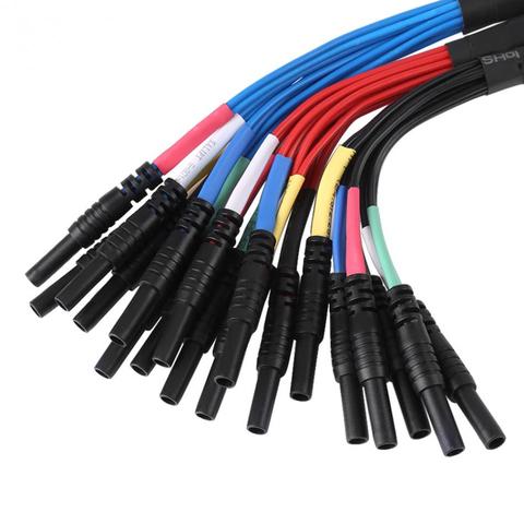 Hantek, 6 CANALES, cables de salida universales, plomo multifuncional para el coche HT306 para el diagnóstico automático, osciloscopio de 2,8mm, negro ► Foto 1/6