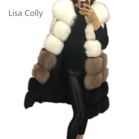 Lisa Coly-Chaleco de piel para mujer, chalecos largos cálidos, chalecos de piel sintética, chaqueta de abrigo exterior ► Foto 1/6