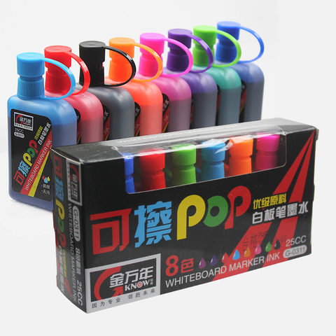 Saber 8 colores/set pizarra tinta borrable POP Art rotulador para el proveedor de la escuela ► Foto 1/6