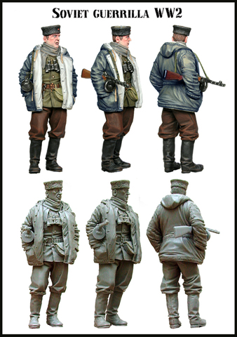 Tuskmodel-kit de figuras en miniatura de resina, escala 1 35, E28 soviético ► Foto 1/1