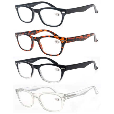Gafas de lectura de las mujeres RB estilo de marca de diseñador para hombre remache de moda transparente prescripción de anteojos de dioptrías 1 1,5 de 175 ► Foto 1/6