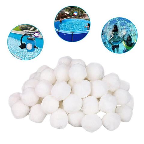 Filtro blanco bola piscina Bola de limpieza de agua de fibra de bolas de algodón ligero de alta fuerza piscina Herramientas de limpieza ► Foto 1/6