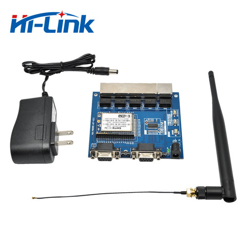 Envío Gratis HLK-RM08K MT7688K chipset módulo WIFI en serie cuatro puertos ethernet UART para módulo inalámbrico placa inteligente reemplazar RM04 ► Foto 1/5