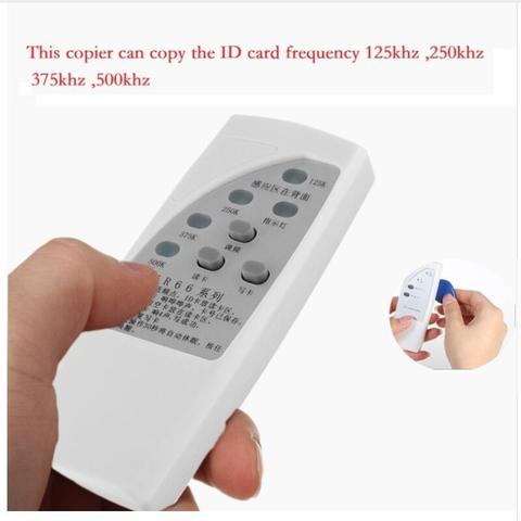 Portátil de RFID Tarjeta de Identificación 125K/250K/375K CR66 duplicador programador lector y escritor de 3 botones copiadora duplicador con indicador de luz ► Foto 1/6