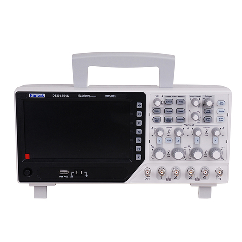 Hantek-osciloscopio Digital oficial DSO4254C, 4 canales, 250Mhz, LCD, PC, USB, portátil, EXT + DVM + función de rango automático ► Foto 1/6