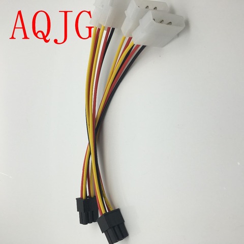 Alta calidad 2 x Molex a PCI-E adaptador de corriente 4 Pin 4 Pin 6 pines gráficos tarjeta de vídeo Cable convertidor 1 Uds 1 Uds al por mayor ► Foto 1/5