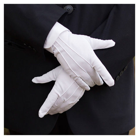 Guantes tácticos blancos nuevo Formal, guantes de invierno de inspección para hombre, desfile de Honor, Papá Noel, 1 par ► Foto 1/6