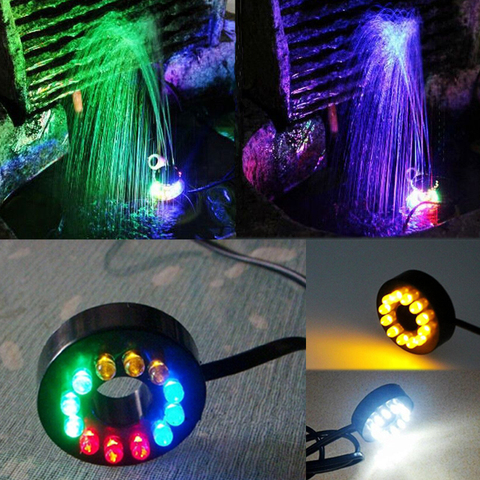 110-240V fuente de rocalla acuario buceo 12LED luces Yongquan impermeable LED de luces de agua ► Foto 1/4