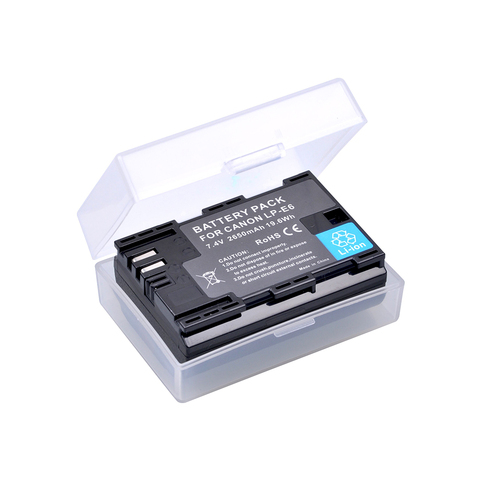 2650MaH LP-E6 LP-E6N LP E6N batería para Canon EOS 6D 7D 60D 60Da 70D 80D 5DSR 7D Mark II 5DS 5D Mark II 5D Mark III 5D Mark IV ► Foto 1/5