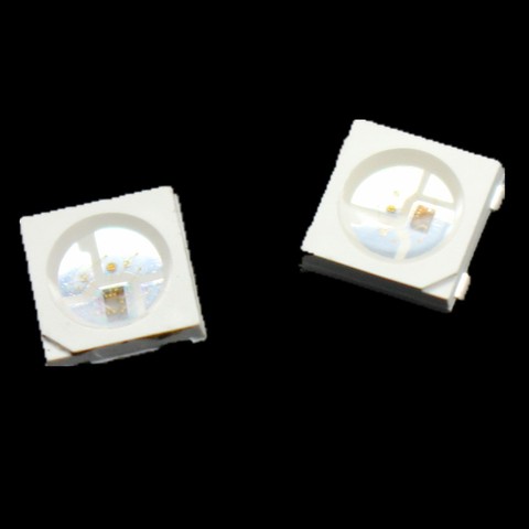 Chip LED RGB Digital direccionable individualmente, WS2812B (4 pines) 100 SMD, versión blanca, WS2812, 5V, 5050 Uds. ► Foto 1/4