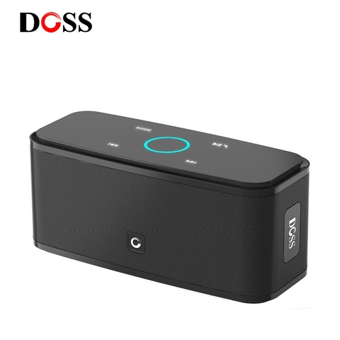 DOSS-Altavoz estéreo SoundBox con Bluetooth, dispositivo inalámbrico portátil con control táctil, graves, con micrófono incorporado, 2*6W ► Foto 1/6